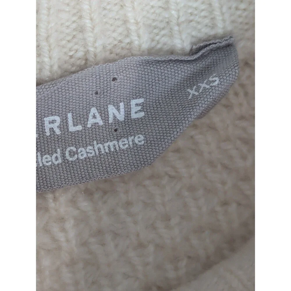 Everlane Sweater‎ Womens XXSmall Recycled Cashmere Knit Neutral Pullover Ivory